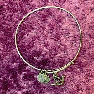 🕊Alex and Ani “Peace” Silver Dove Bangle Bracelet